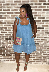 DOLL'N UP DENIM DRESS
