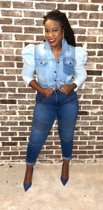 Load image into Gallery viewer, FOR THE LOVE OF DENIM JACKET
