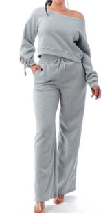 Load image into Gallery viewer, OFF SHOULDER JOGGER SET
