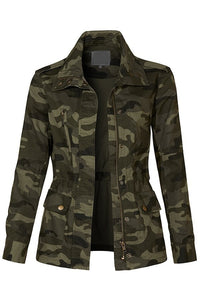 CAMO DRAWSTRING JACKET