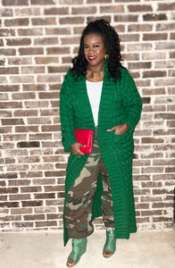 CABLE KNIT CARDIGAN