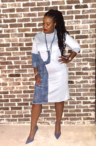 ODD OF MY WAY SWEATSHIRT DRESS