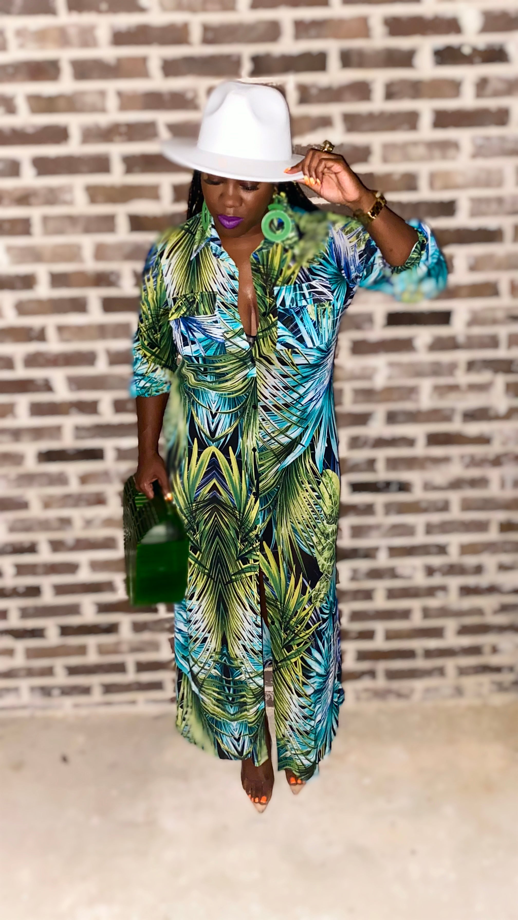 TROPICAL MAXI DRESS