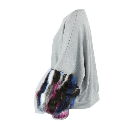 UHMP TO IT FUR CUFF TOP