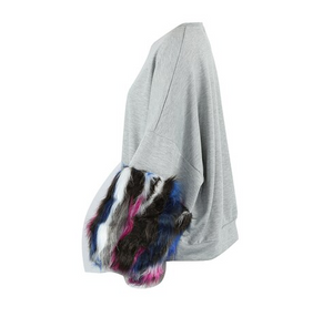 UHMP TO IT FUR CUFF TOP