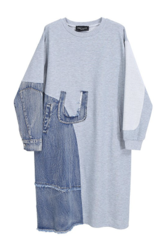 ODD OF MY WAY SWEATSHIRT DRESS