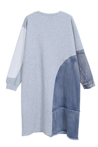 ODD OF MY WAY SWEATSHIRT DRESS